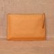 Handmade Peach Sleeves Pouches Leather Sleek Sophisticated